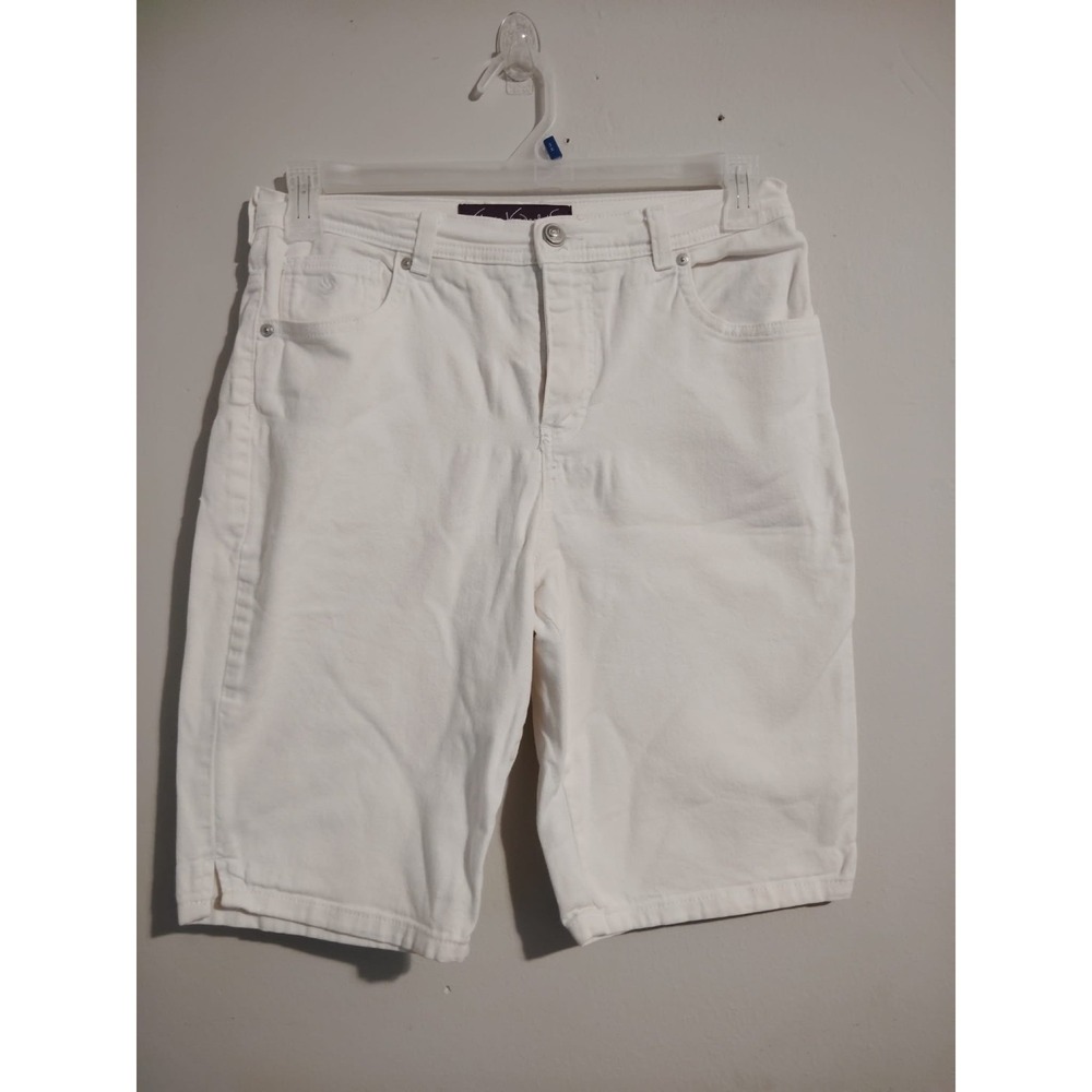 Gloria Vanderbilt Women's White Jean Shorts Size 6
